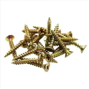 Tornillo para Madera Aglomerada Zincada Amarillo