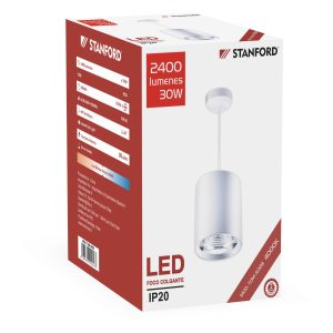 Foco Colgante 30W 4000K STANFORD (2 Años Garantia)