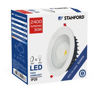 Foco Downlight Concéntrico Opal STANFORD 50W 6500K