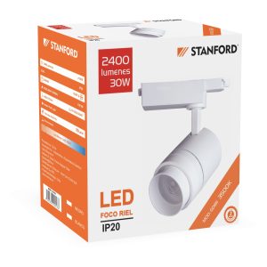 Foco Led Riel GD181 Óptico Regulable STANFORD 3500K 20W Blanco