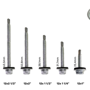 Tornillo Hexagonal Punta Broca sin Golilla Zincada