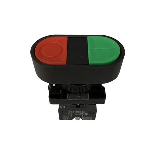 Pulsador Doble 22mm Verde/Rojo 1NO+1NC Stanford