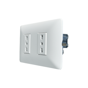 Enchufe Doble Bipaso 10A/16A 250V Café Stanford