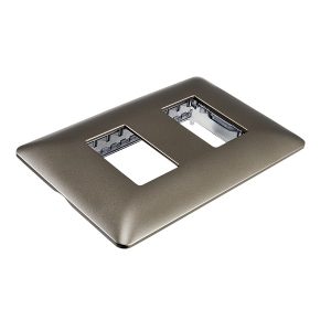 Placa Doble con Soporte STANFORD Café