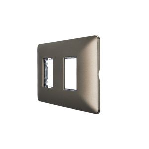 Placa Doble con Soporte STANFORD Café