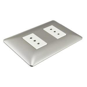 Enchufe Doble 10A 250V STANFORD Champagne