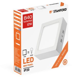 Panel Led Cuadrado Sobrepuesto STANFORD 3000K 24W