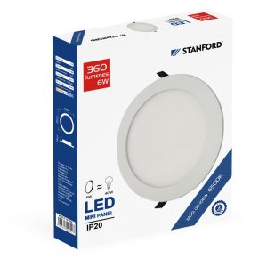 Panel Led Redondo Embutido STANFORD 6500K 24W