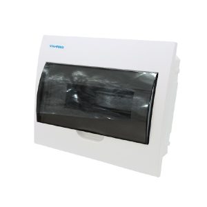 Tablero Eléctrico Embutido Stanford 12 Polos Tapa Transparente