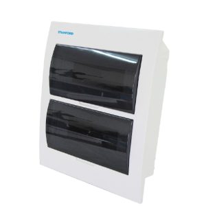 Tablero Eléctrico Embutido Stanford 24 Polos Tapa Transparente