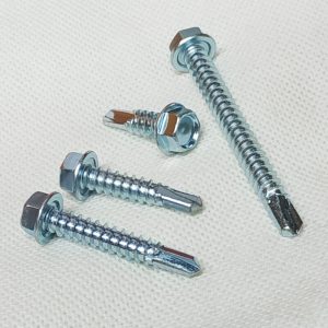 Tornillo Hexagonal Punta Broca sin Golilla Zincada