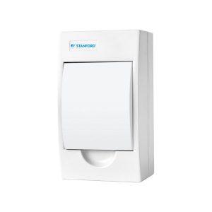 Tablero Eléctrico Sobrepuesto Stanford 4 Polos Tapa Opaca