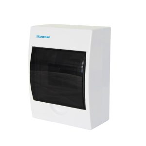 Tablero Eléctrico Sobrepuesto Stanford 6 Polos Tapa Transparente