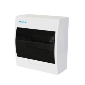 Tablero Eléctrico Sobrepuesto Stanford 8 Polos Tapa Transparente