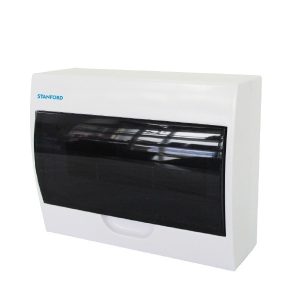 Tablero Eléctrico Sobrepuesto Stanford 12 Polos Tapa Transparente