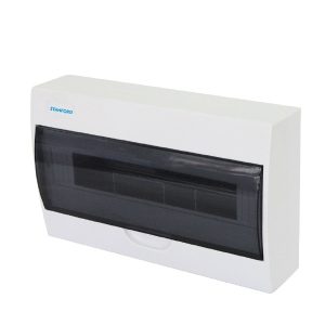 Tablero Eléctrico Sobrepuesto Stanford 18 Polos Tapa Transparente
