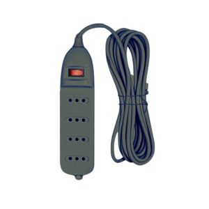 Alargador Múltiple Zapatilla 4 Tomas Negro 2P+T 3Mts RIO