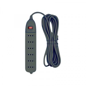 Alargador Múltiple Zapatilla 6 Tomas Negro 2P+T 3Mts RIO