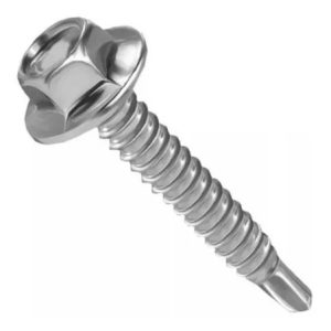 Tornillo Hexagonal Punta Broca sin Golilla Zincada